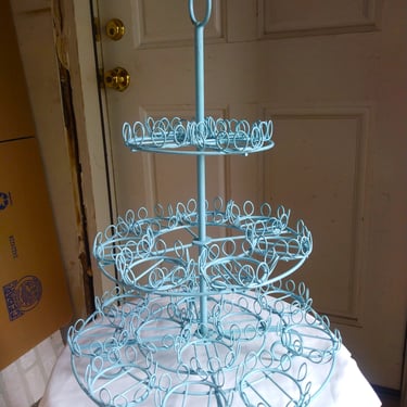 CUP CAKE STAND, Vintage, Wedding Decor, Cup Cake Wire Serving Tray, 