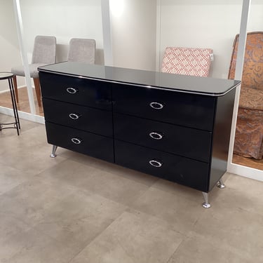 Black 6 Drawer Dresser