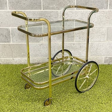 LOCAL PICKUP ONLY ———— Vintage Rolling Bar Cart 