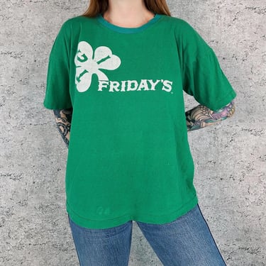 1970's RARE Vintage TGI Friday's 70's Tee Shirt T-Shirt 