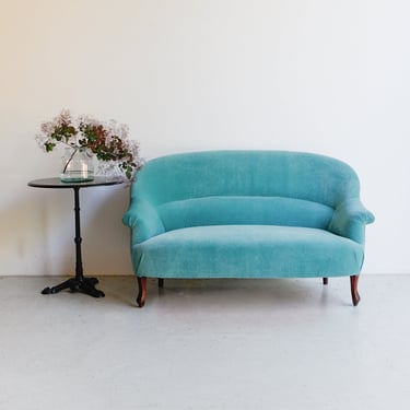 Vintage Velvet Crapaud Sofa