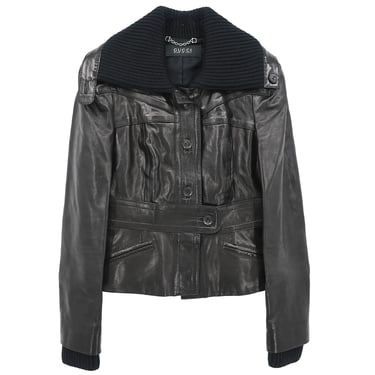 Gucci Single Breasted Jacket Black