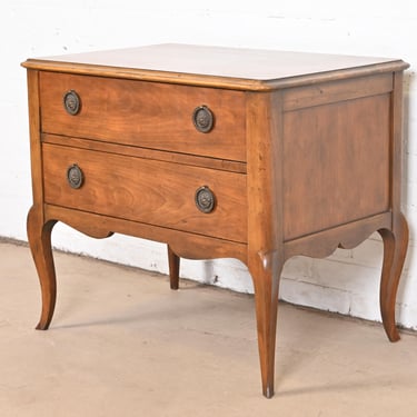 Baker Furniture French Provincial Fruitwood Commode or Chest of Drawers, Circa 1960s