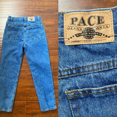Vintage 1990’s High Waisted Jeans by Pace Retro 90s XS 