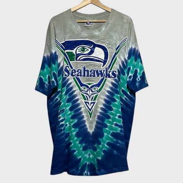 Vintage Seattle Seahawks Tie Dye Shirt 2XL