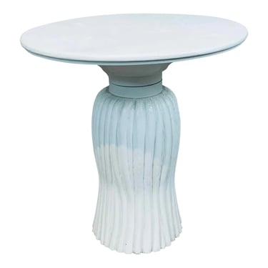 Milling Road by Baker French Inspired Small White Wood Tassel Lexie Side Table