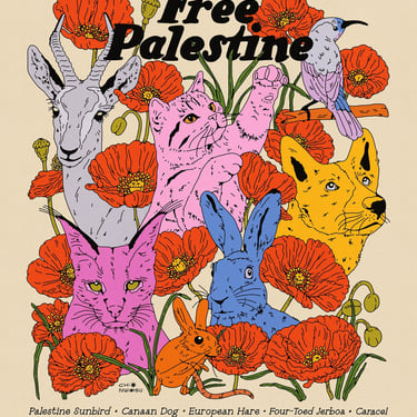 Free Palestine Animals & Plants Print