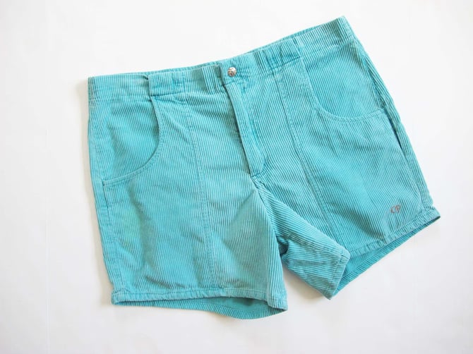 Vintage 80s OP Corduroy Shorts 36 Large 1980s Ocean Pacific Milk Teeths Long Beach CA