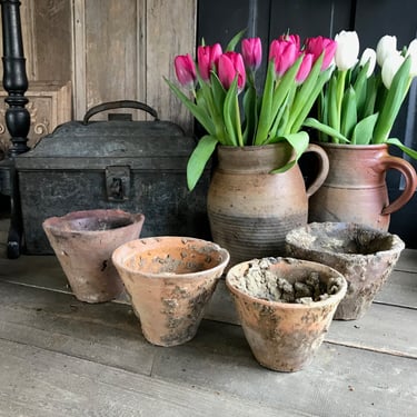 1 French Resin Terra Cotta Pot, Garden, Planter Rustic French Farmhouse, Sold by Pot 