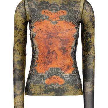 Jean Paul Gaultier Women Printed Tulle Tank Top