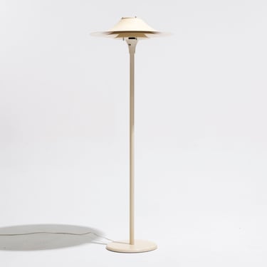 LAMPADAIRE EN MÉTAL BLANC, LYFA, 1970s