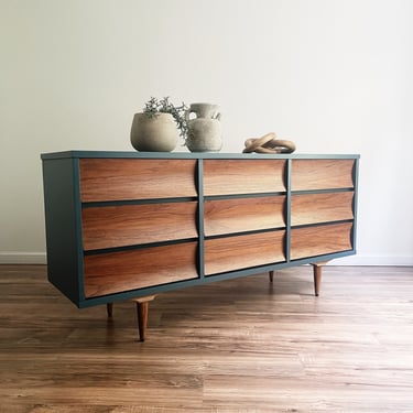 Two-Tone Mid Century Dresser 