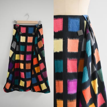 1990s/Y2K Rainbow Skirt 