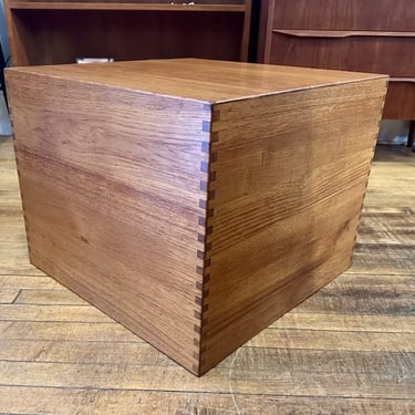 Danish Teak Hans Wegner Style Cube Coffee Table/Pedestal