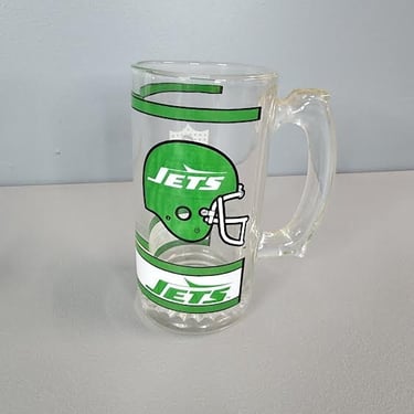 Vintage NFL Football New York Jets Beer Mug 