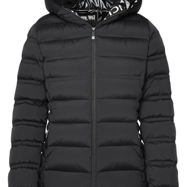 Moncler 'Alete' Black Polyamide Blend Down Jacket Woman