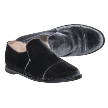 Fabiana Filippi - Grey Velvet Loafer Shoe Sz 6