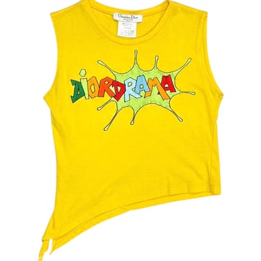 Dior Yellow ‘Diordrama’ Tie Top