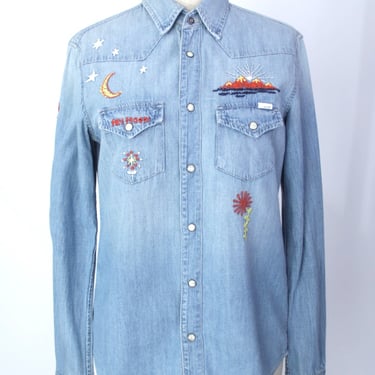 Mother Denim Embroidered Shirt