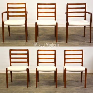 Niels Moller Model 85 Teak Dining Chairs - Set of 6 