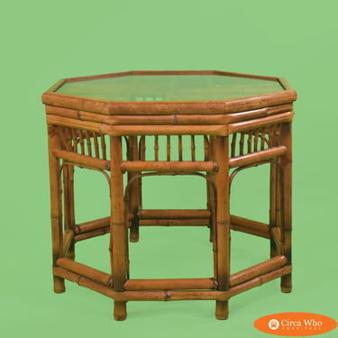 Vintage Bamboo Brighton Side Table