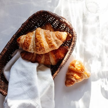 vintage french woven petit panier français