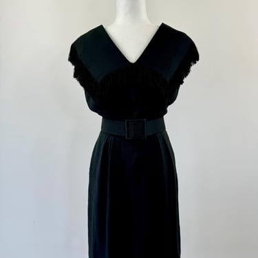 1960s Bud Kilpatrick Black Black Dress 