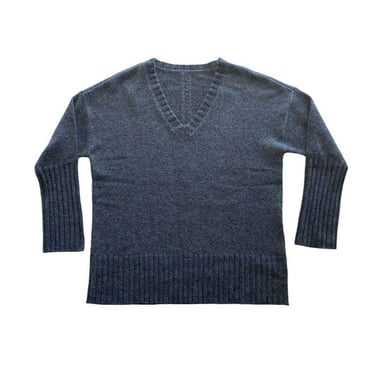 Joyride Supply - Cashmere Boyfriend V Neck Sweater in Charcoal