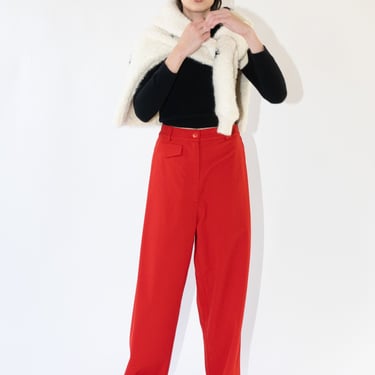 Tailoring Pocket Pants in Red