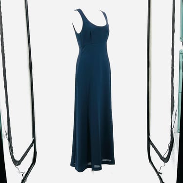 Nicole Miller Designer Full Length Dress in Midnight Blue Sz 6 