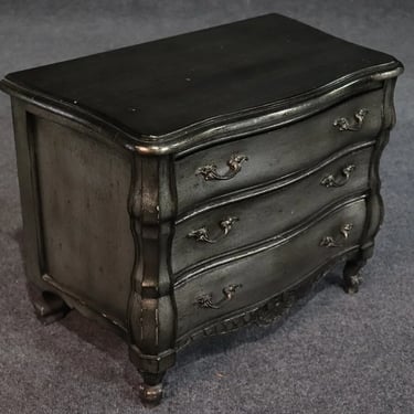 Petite Salesmans Sample Jewelery Chest Commode Louis XV Silver Leaf C1960