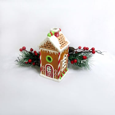 White Barn Co. Gingerbread House Tea light Oil/Wax Warmer -Temptations Home Fragrance Collection "Room for Dessert" NOS MIB 