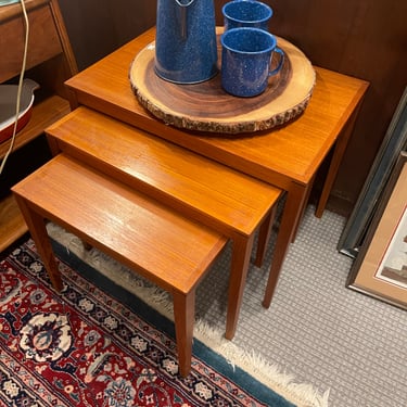 Vintage Teak Nesting Tables (3)