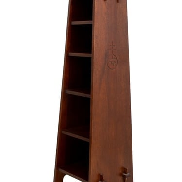 Stickley Roycroft Oak Magazine Pedestal Bookshelf