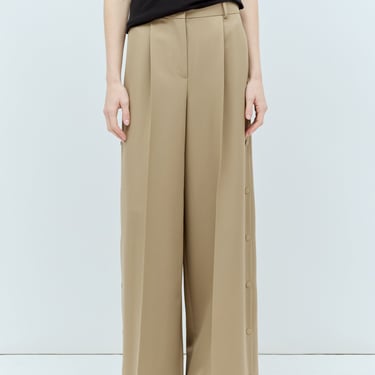 Max Mara Women Wool And Mohair Wide-Leg Pants