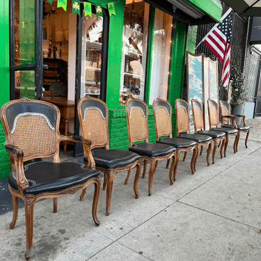 Take a Seat | Set of 8 Carved Fruitwood Chairs