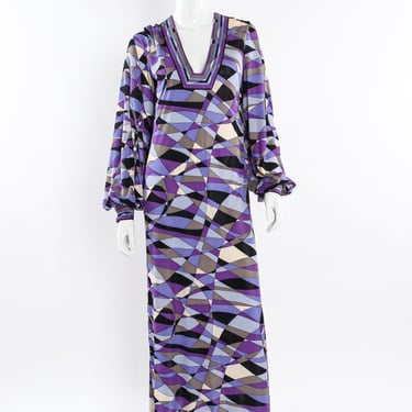 Abstract Geo Print Column Dress