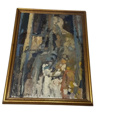 Swedish Abstract Nude Painting
