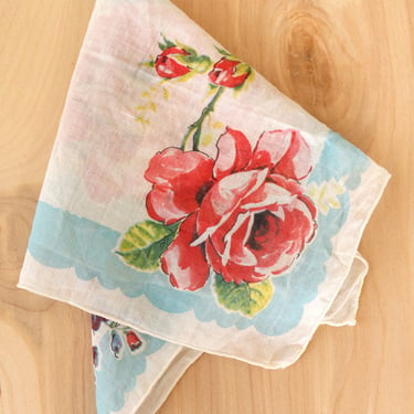 Cotton Rose Handkerchief