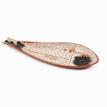 Ron Scharf Ceramic Fish Tray Modernist 