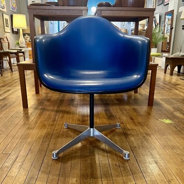 Eames for Herman Miller Upholstered Shell Swivel Chair