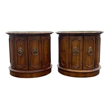 Thomasville Mystique Drum End Tables - a Pair 