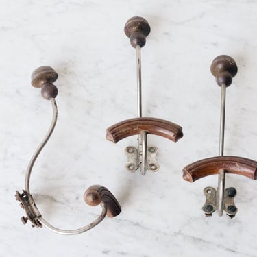 Trio of Vintage Coat Hooks