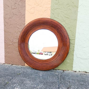 West Indies Style Rattan Mirror