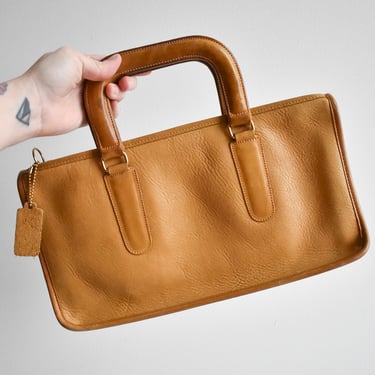 70s Coach Leather Top Handle Bag 