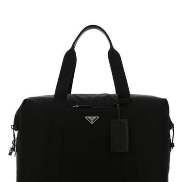 Prada Man Black Nylon Travel Bag