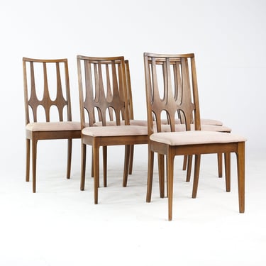 Broyhill Brasilia Mid Century Side Dining Chairs - Set of 6 - mcm 