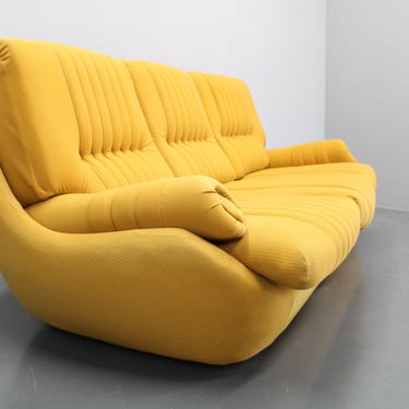 1970s Exclusive Rare Space Age 3-Seater Sofa ,Czechoslovakia / Vintage Sofa / 