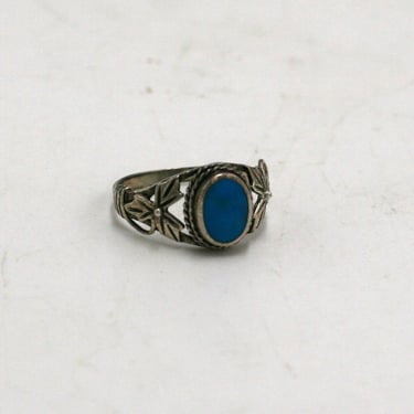 vintage 925 silver and turquoise ring 