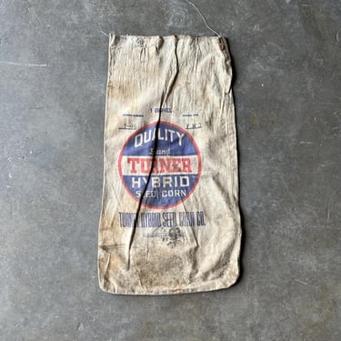 George Turner Hybrid Corn Seed Sack Grand Junction, IA 